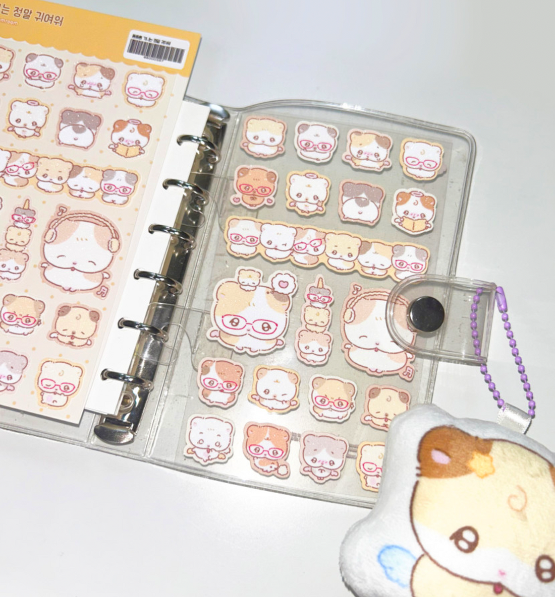 Super Cute Guinea Glitter Seal Sticker