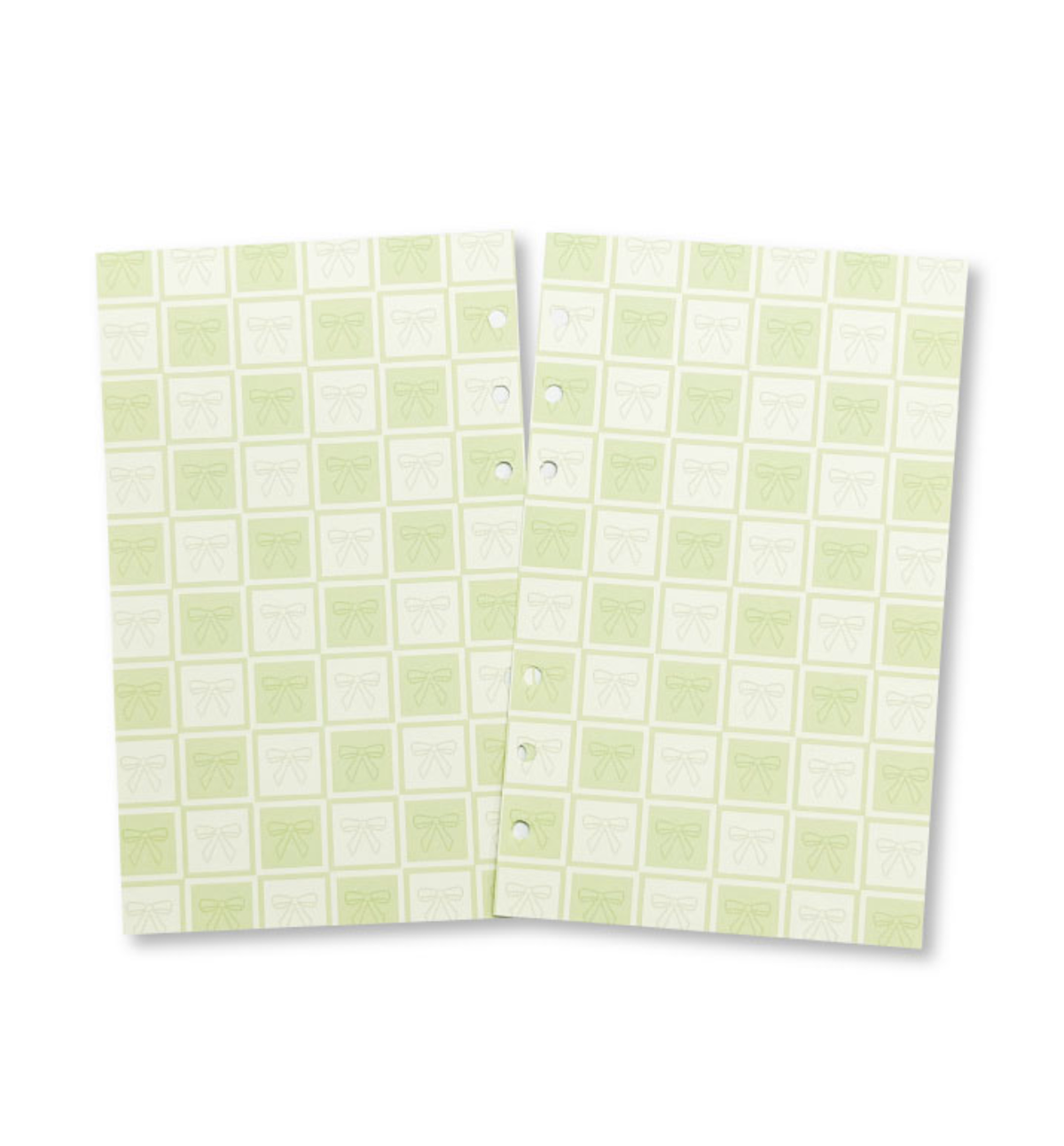 A6 Ribbon Pattern Paper Refill [Green]