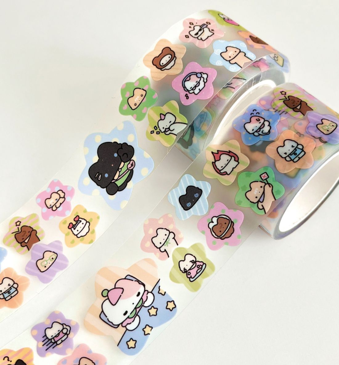 Fluffy Friends Full of Emotions Kiss Cut Washi Tape