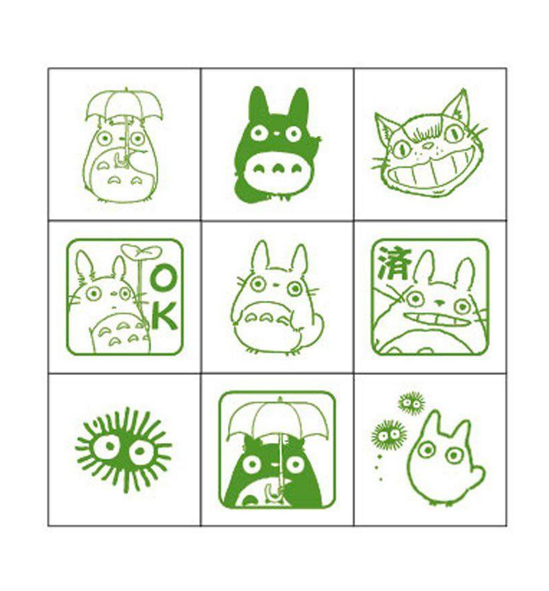 [JAPAN] Studio Ghibli Mini Stamps Set [My Neighbor Totoro - Green]