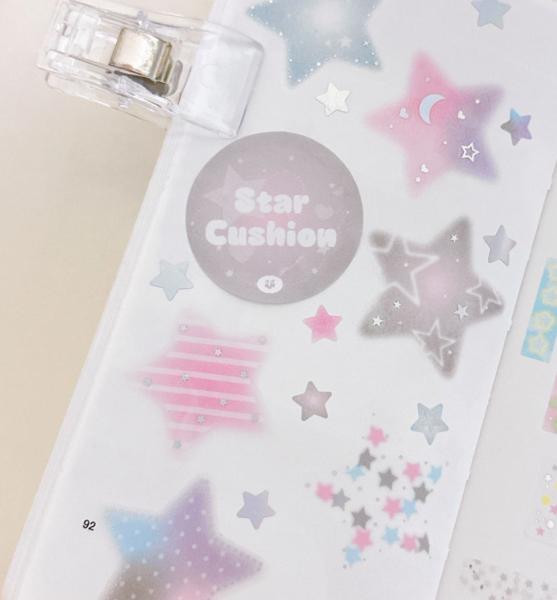 Star Cushion II Kiss Cut Washi Tape