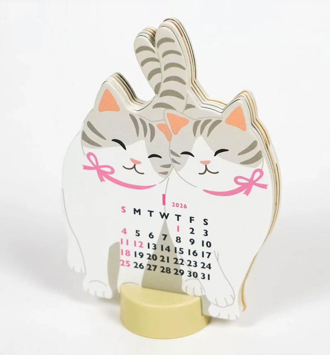 [JAPAN] 2026 Animal Die Cut Mini Desk Calendar