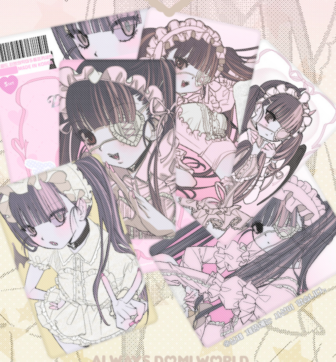 Domi World Ribbon Devil Photocard Set