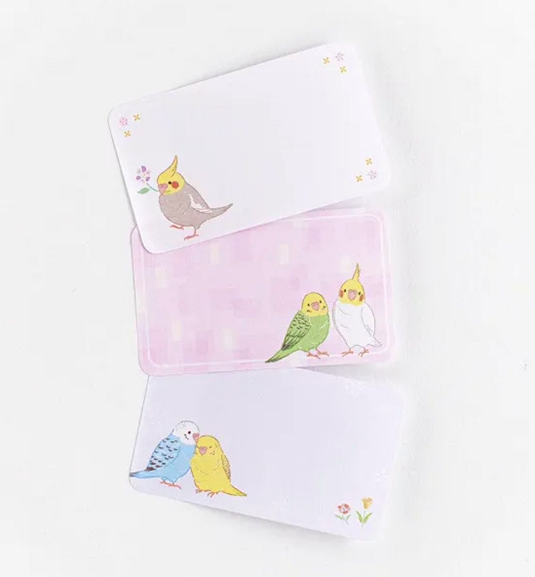 Chirping Peach Parakeet Sticky Notes