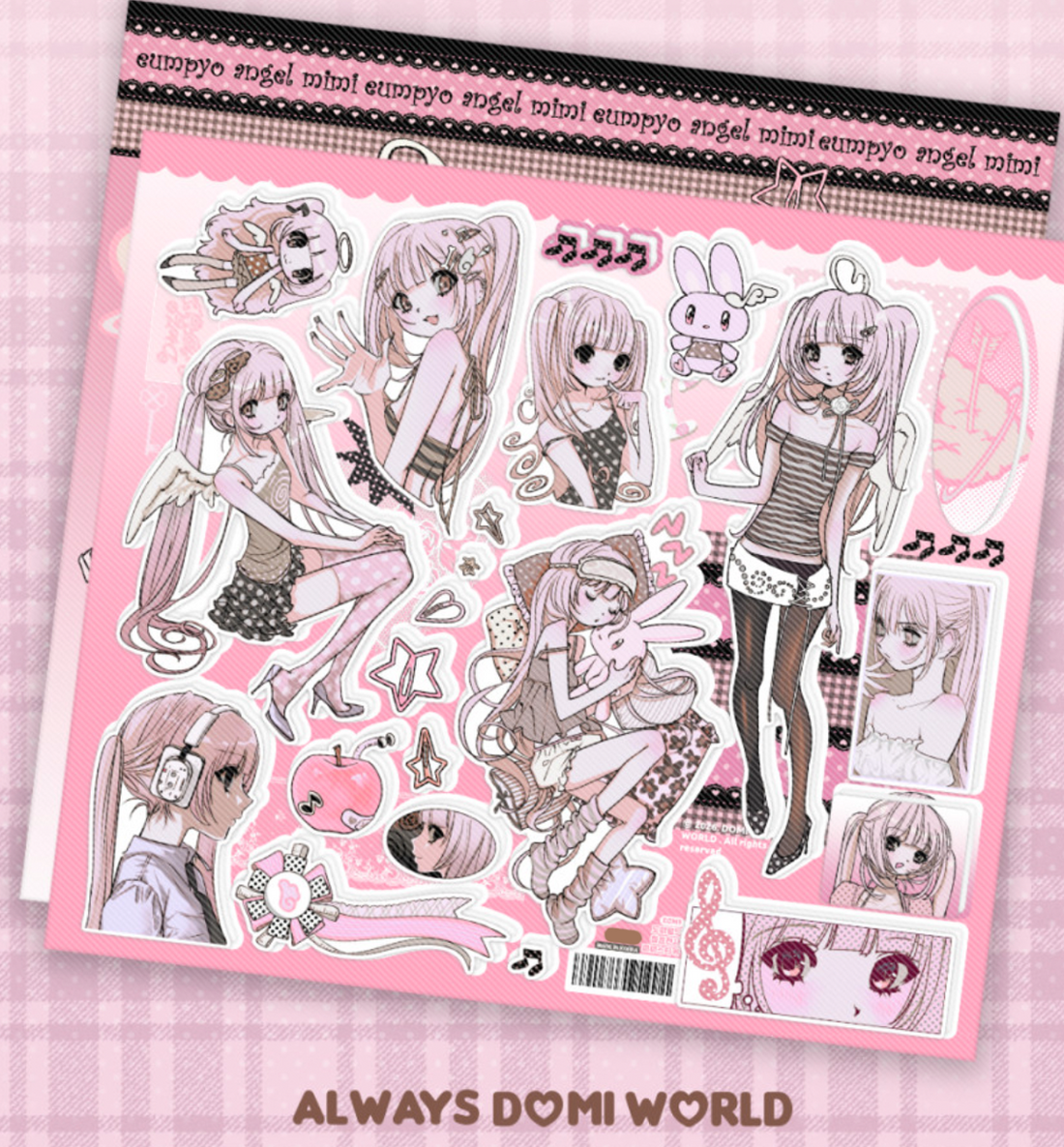 Domi World Musical Note Angel Mimi Sticker