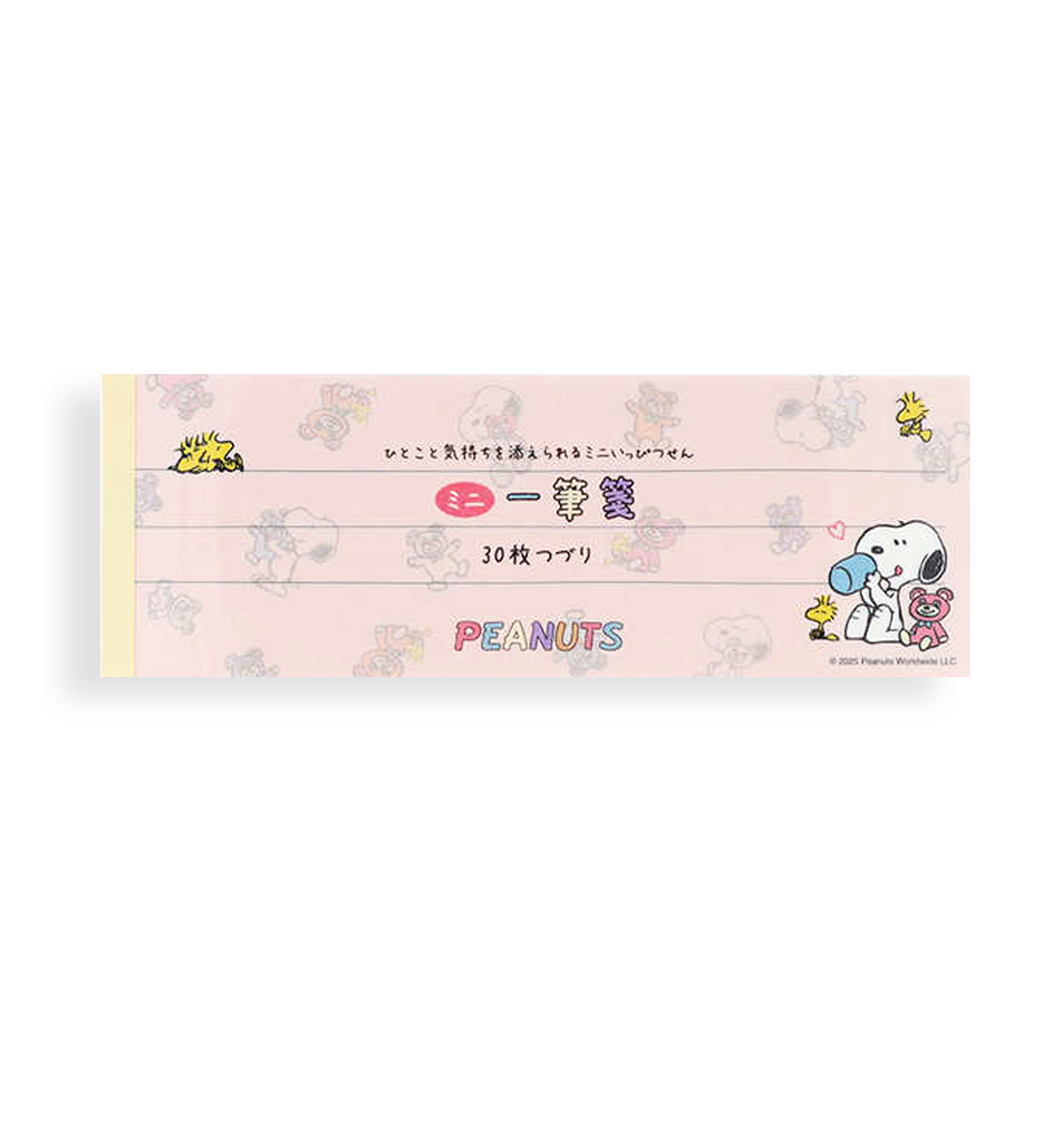 [JAPAN] Peanuts Snoopy Mini Letter Pad [Pastel]