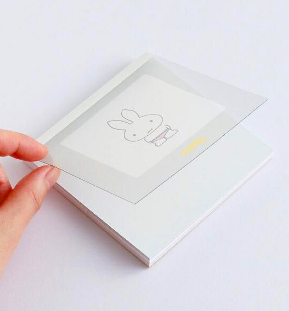 Miffy Squre Memopad [Gray]