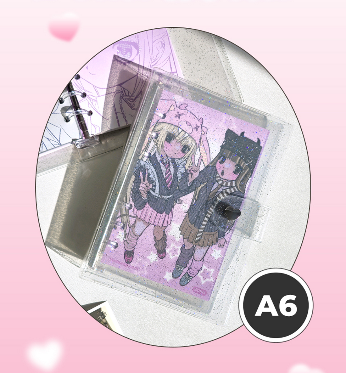 A6 Glitter Diary Sticker Set [DomiWorld X Yudaeng]