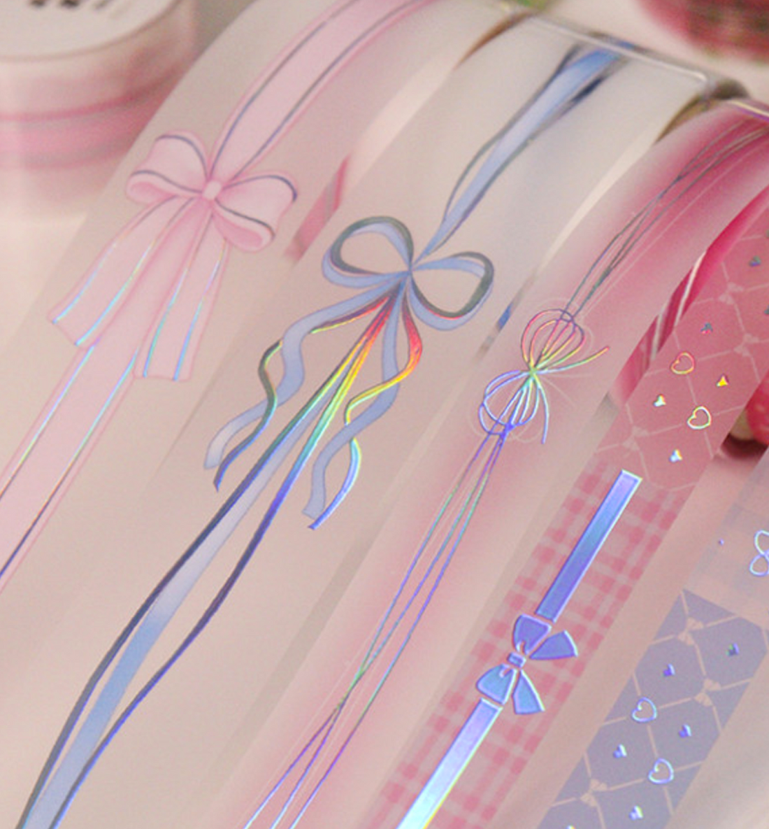 Hologram Ribbon Washi Tape [6 Designs]