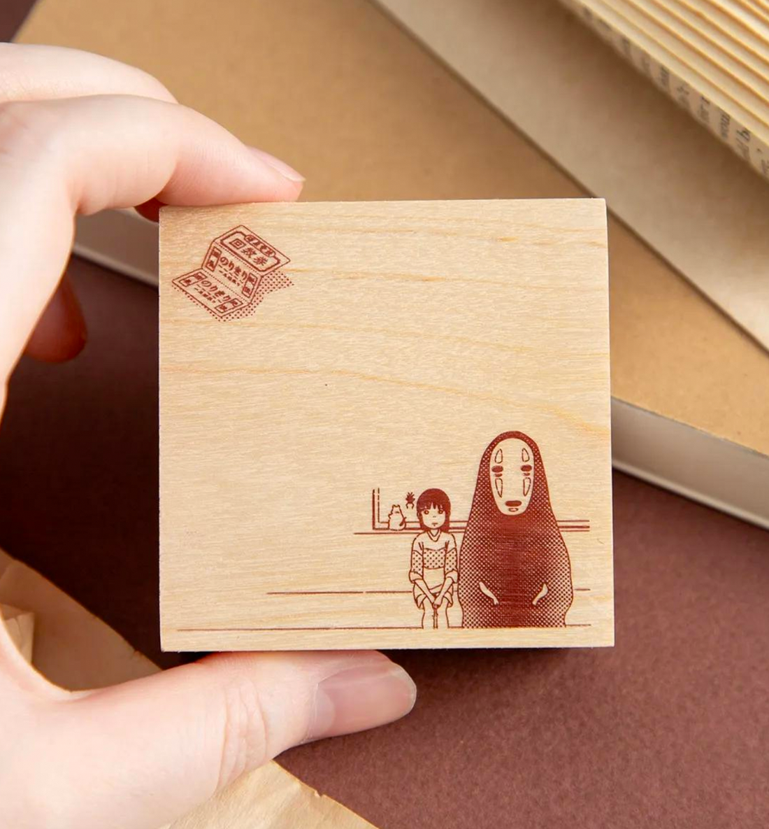 [JAPAN] My Neighbor Totoro Wooden Stamp [Train Journey Over the Sea]