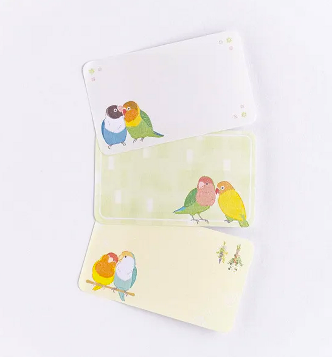 Chirping Green Parakeet Sticky Notes