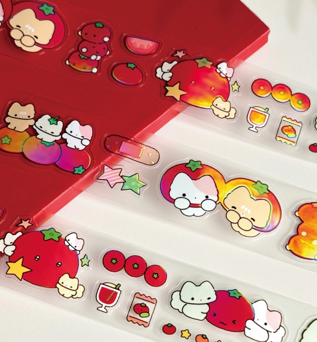 Rolling Tomatoes Kiss Cut Washi Tape