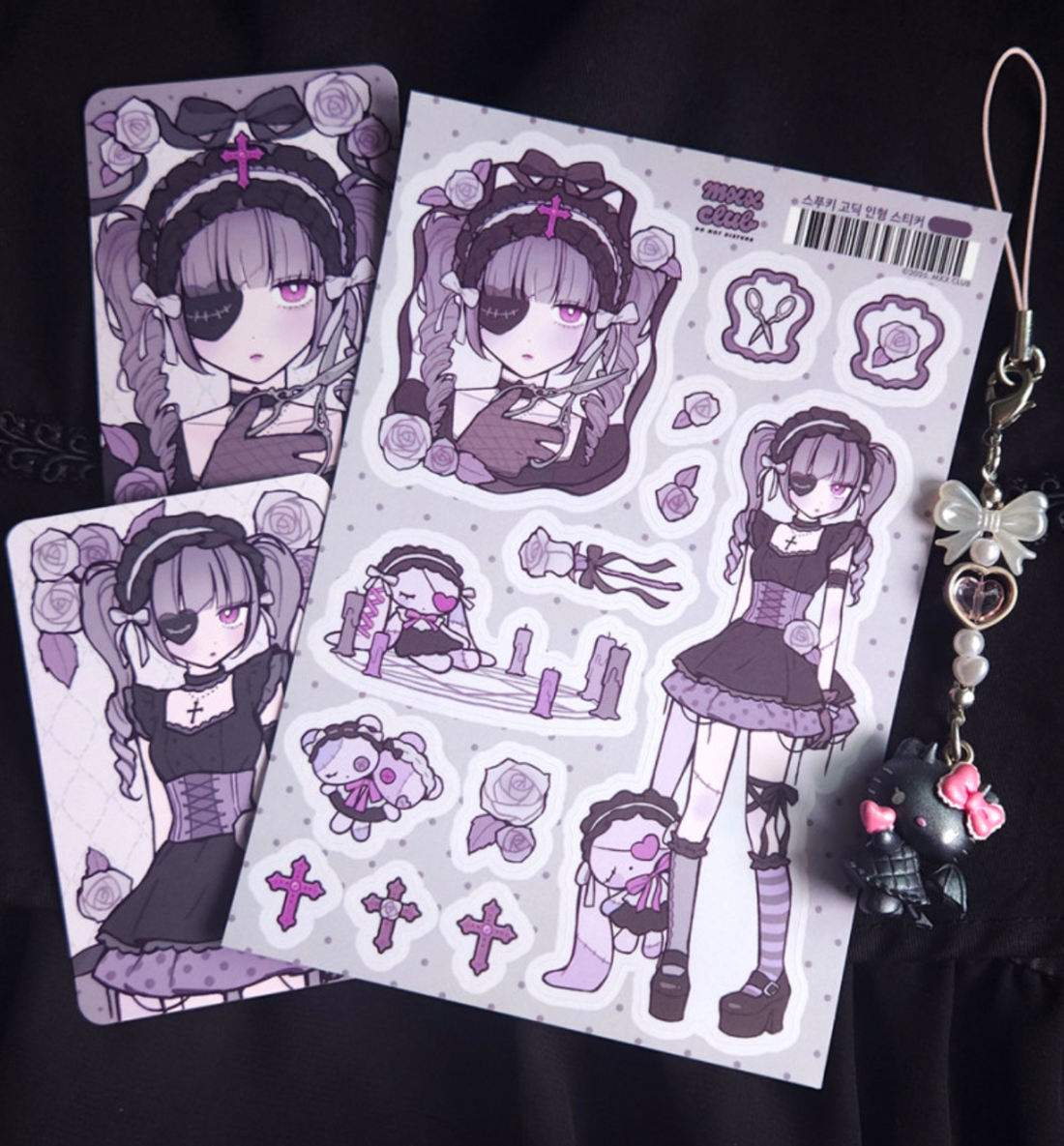 Spooky Gothic Doll Sticker