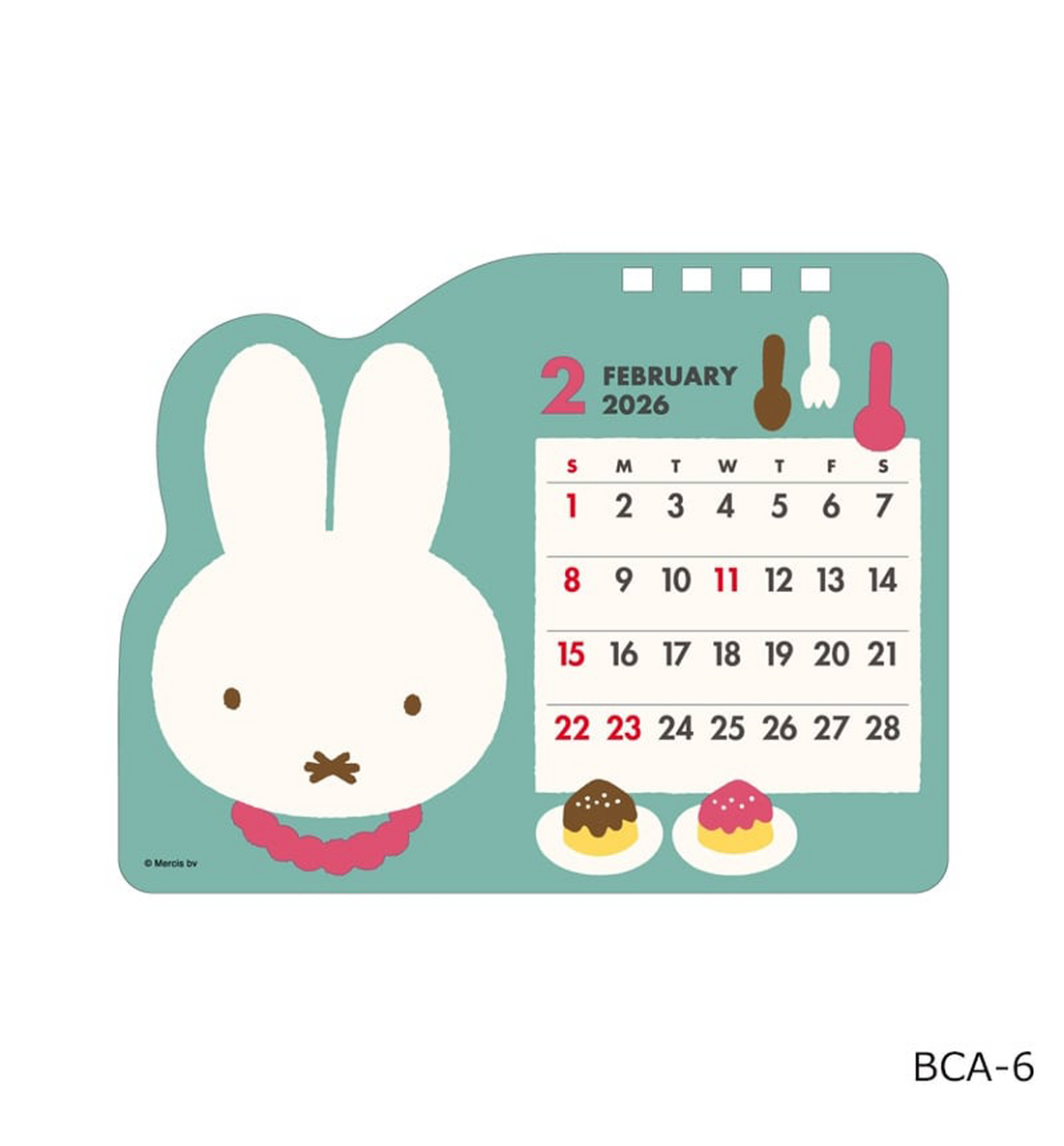 [JAPAN] 2026 Miffy Face Desk Calendar