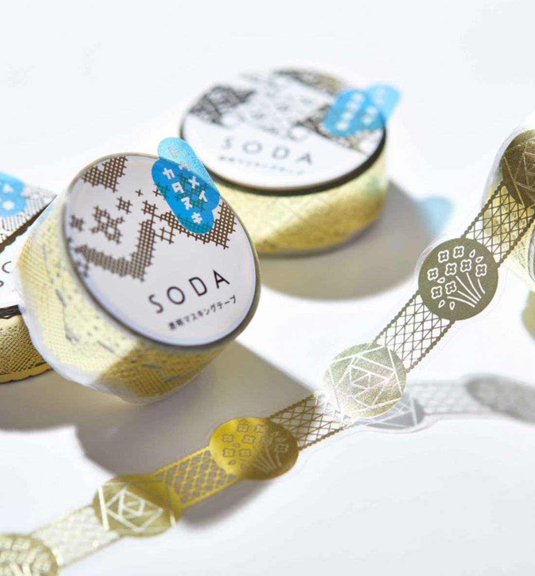 Gift Transparent Washi Tape [Gold Foil]