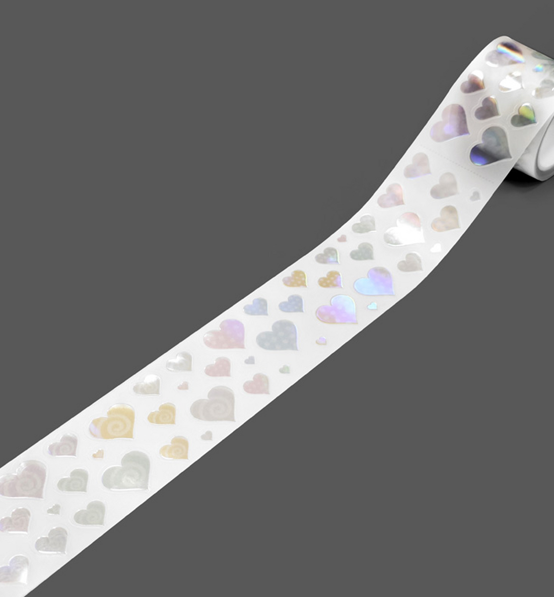Aurora Heart Kiss Cut Washi Tape
