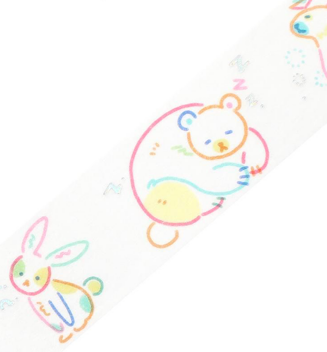 Life Color Zoo Washi Tape [Foil Stamping]