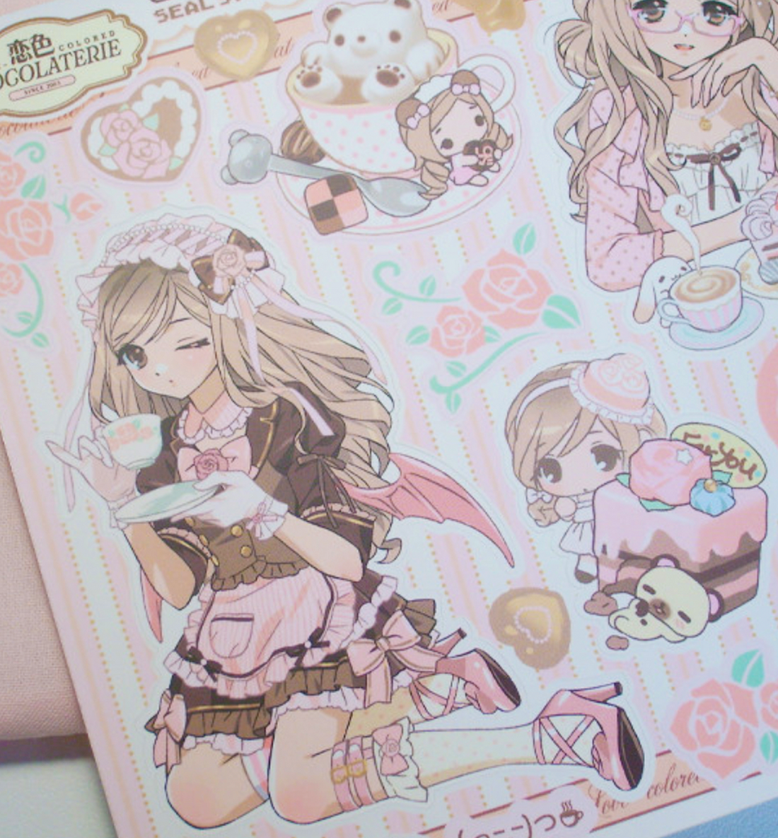 Rosy Mocha Seal Sticker