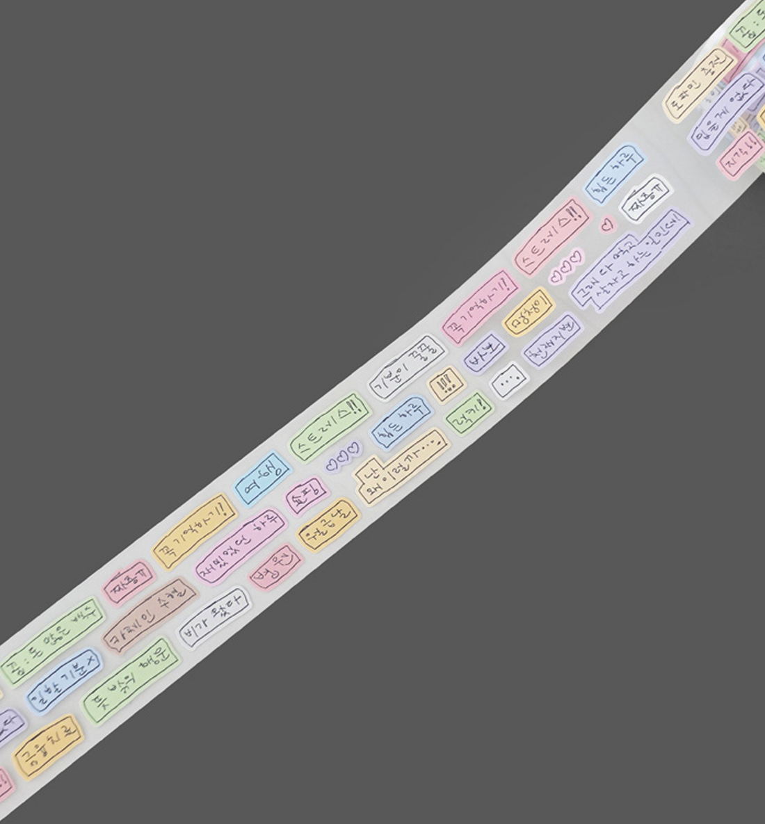 Playful Handwritten Thoughts Kiss Cut Washi Tape