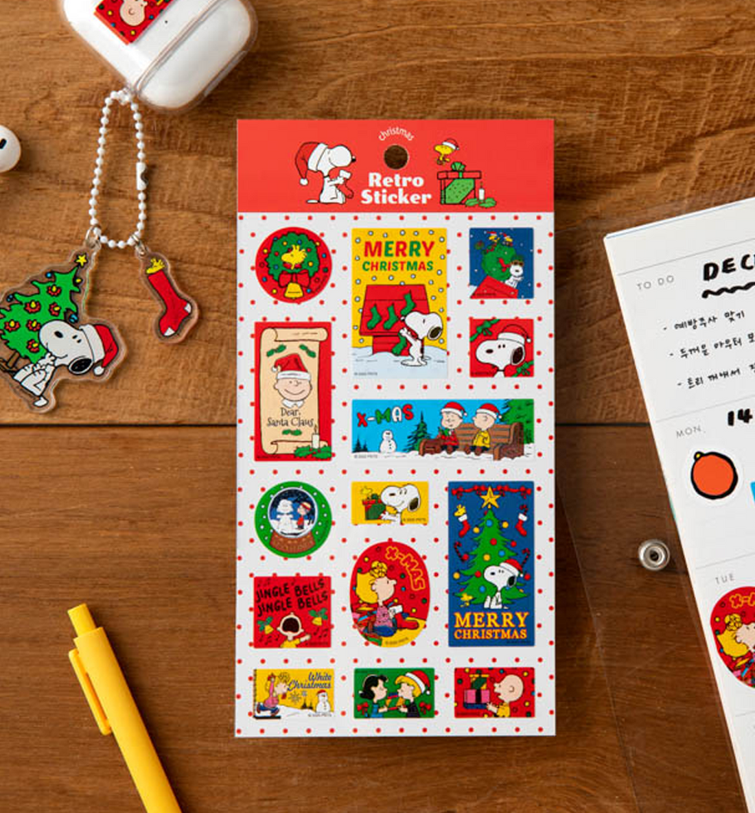 Peanuts Christmas Stickers [Snoopy]