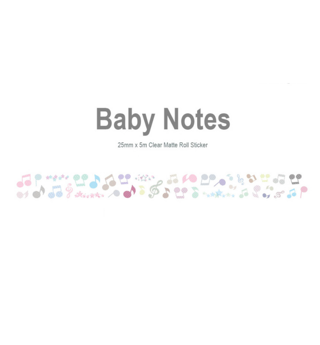 Baby Notes Kiss Cut Washi Tape