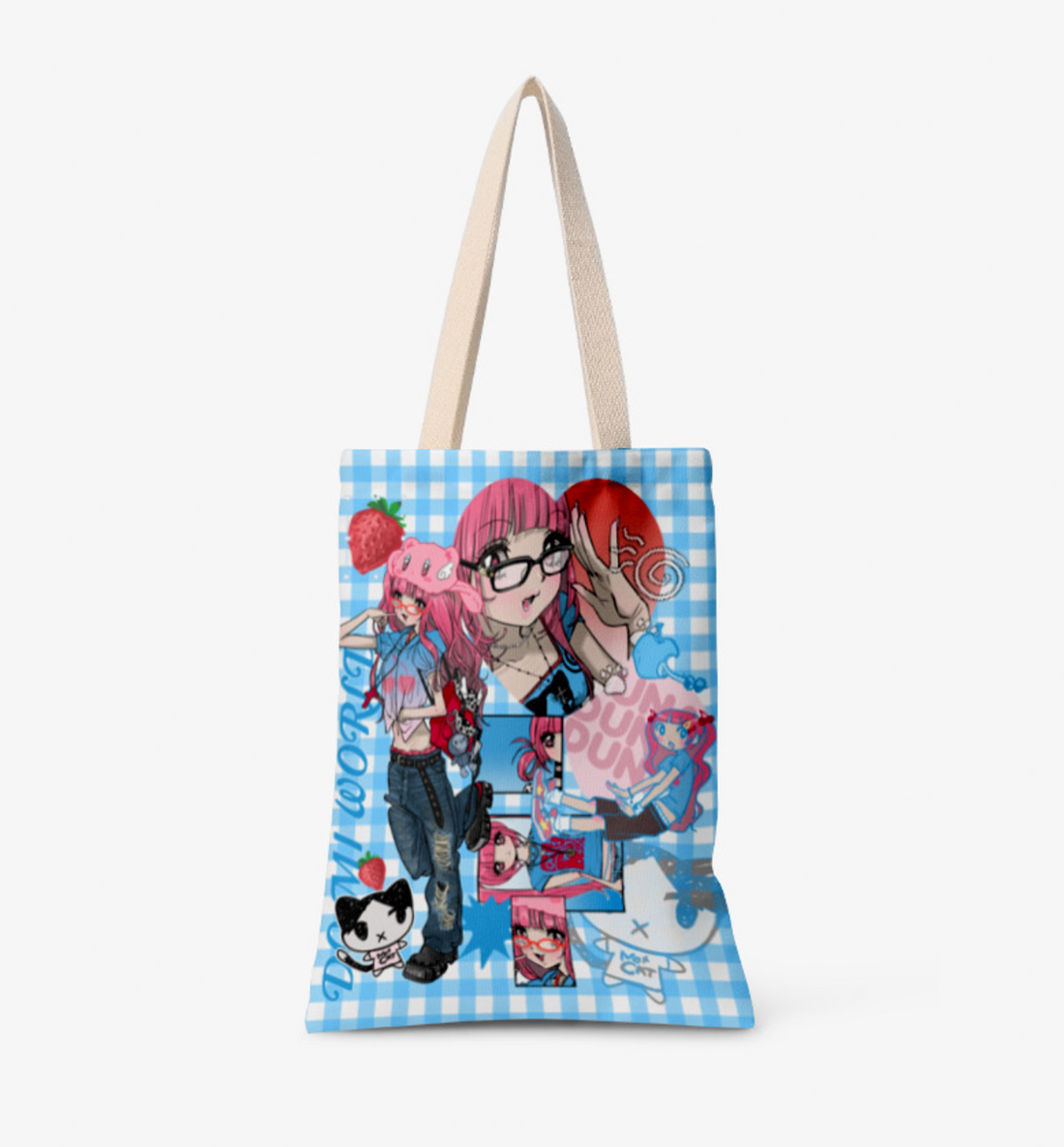 Domi World Eco Bag [Duna Gingham Check]