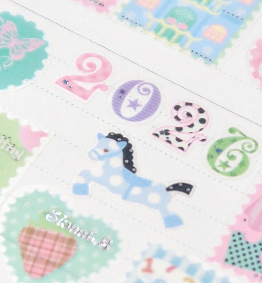 Gentle Pattern Number Sticker