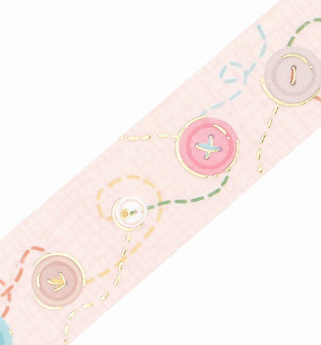 Color Button Washi Tape [Foil Stamping]