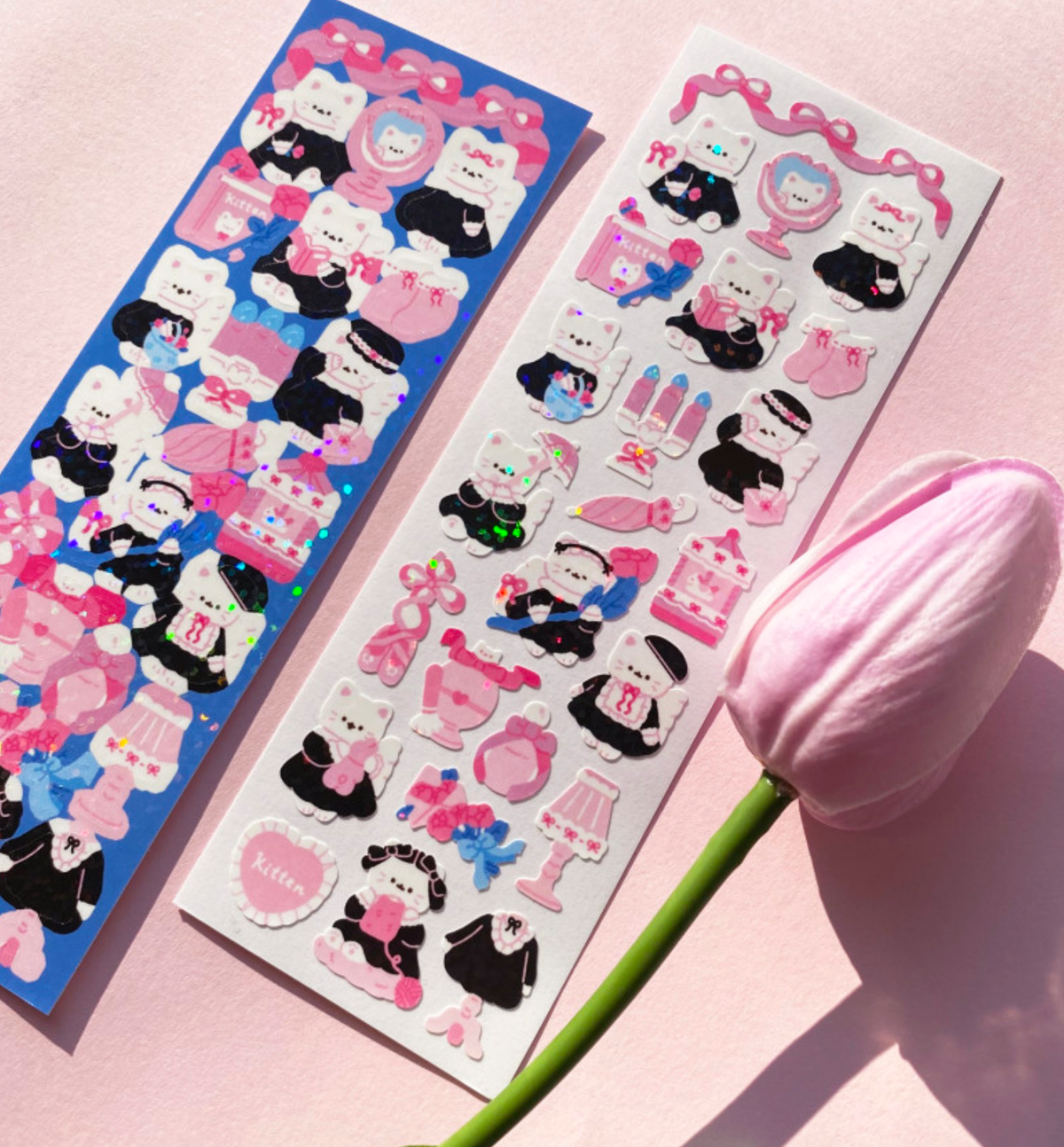Kitty Pink Room Hologram Seal Sticker