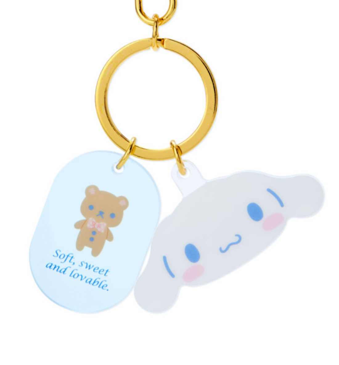 Sanrio Face Acrylic Keychain [Cinnamoroll]