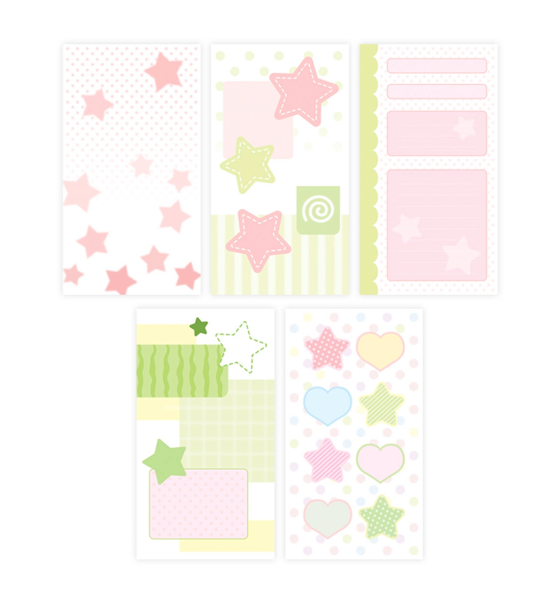 Stars and Watermelon Sticker Paper Pack