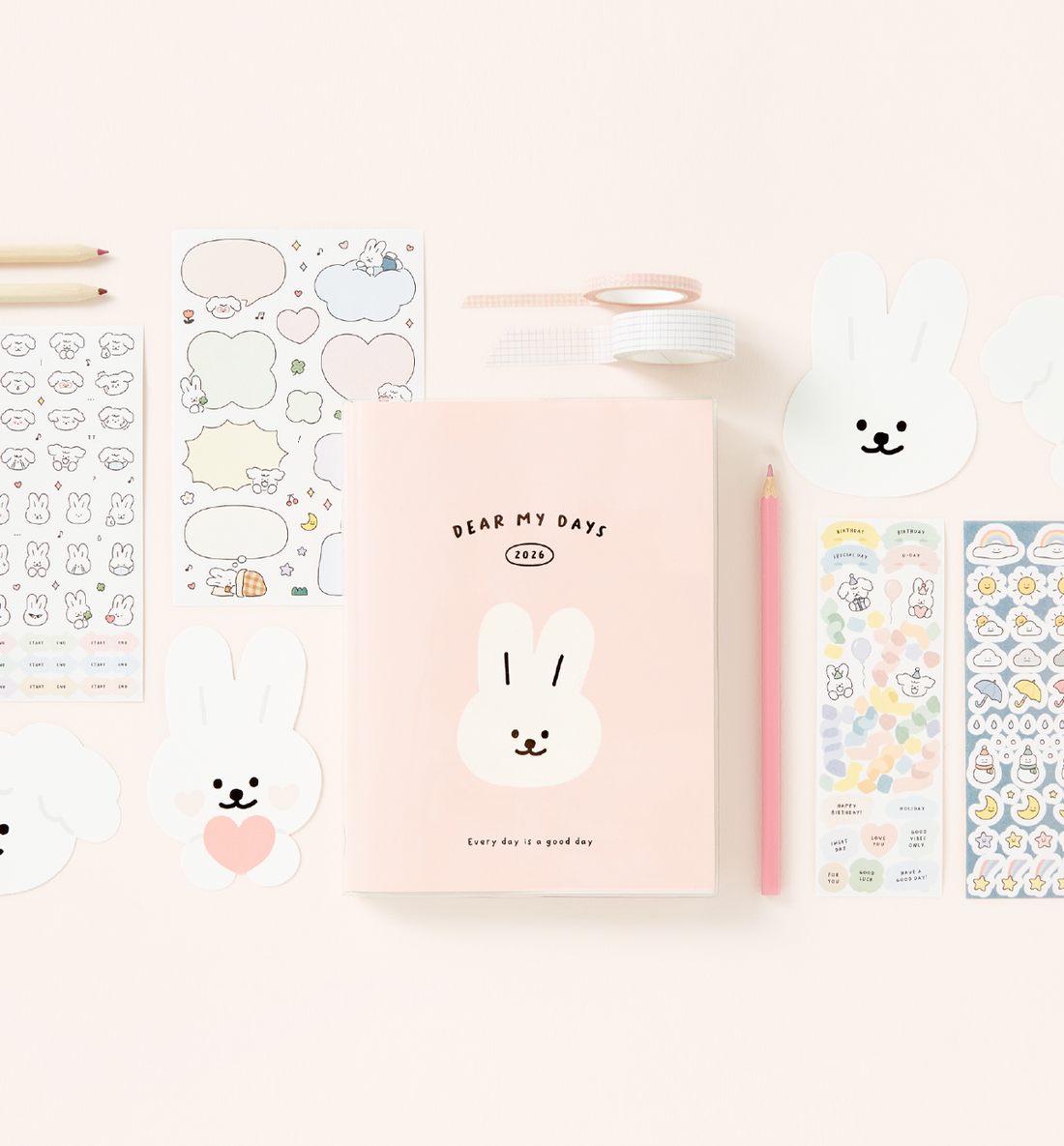 2026 Weekly Dear My Days Planner [Pink]