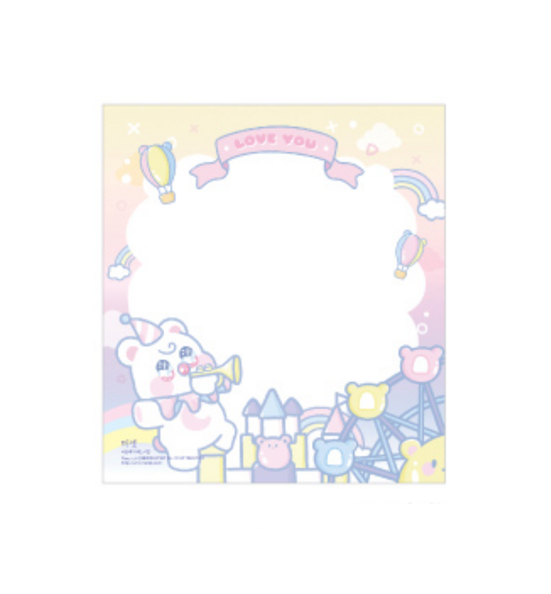 Lovely Bear Memopad [Festival]