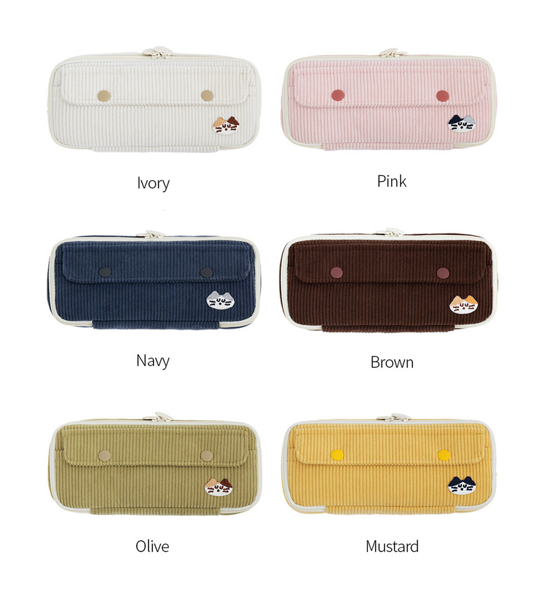 Brunch Brother Moguri Corduroy Pencil Case