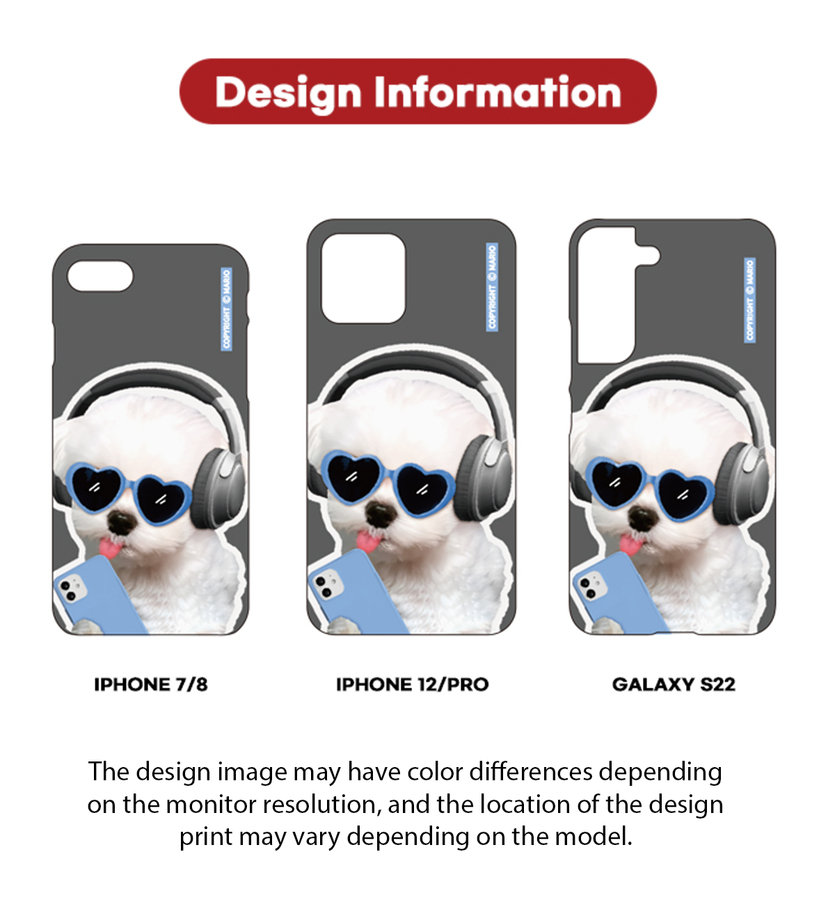 Heart Doggy & Kitty Phone Case [Jelly]