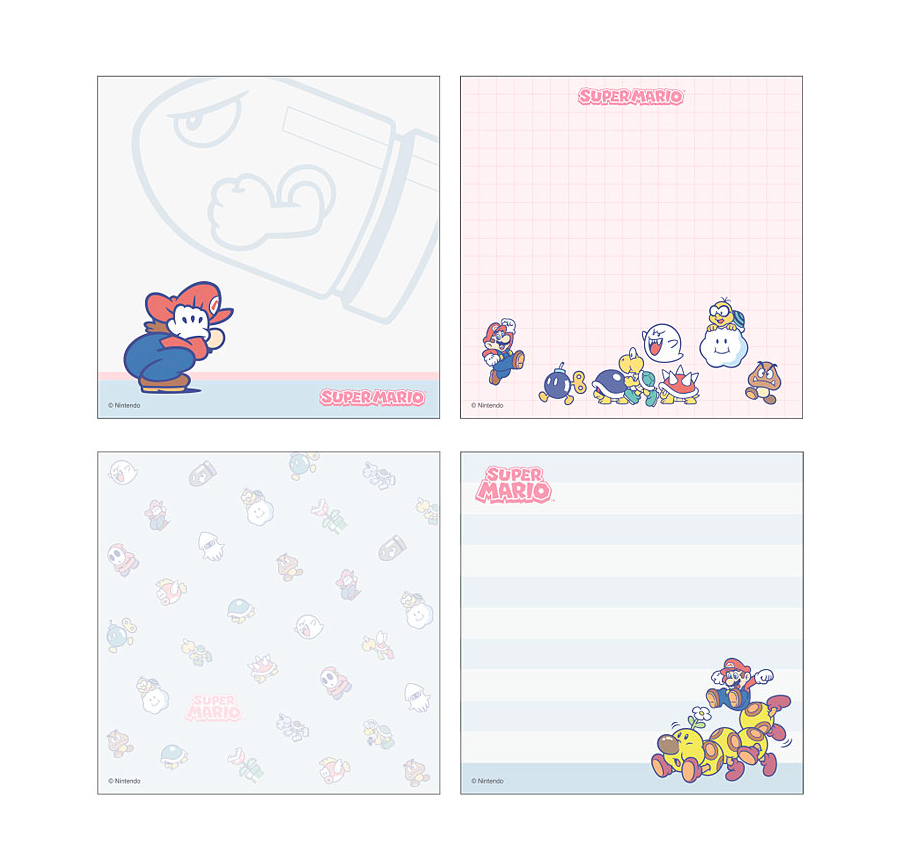[JAPAN] Super Mario Square Memopad [Blue]