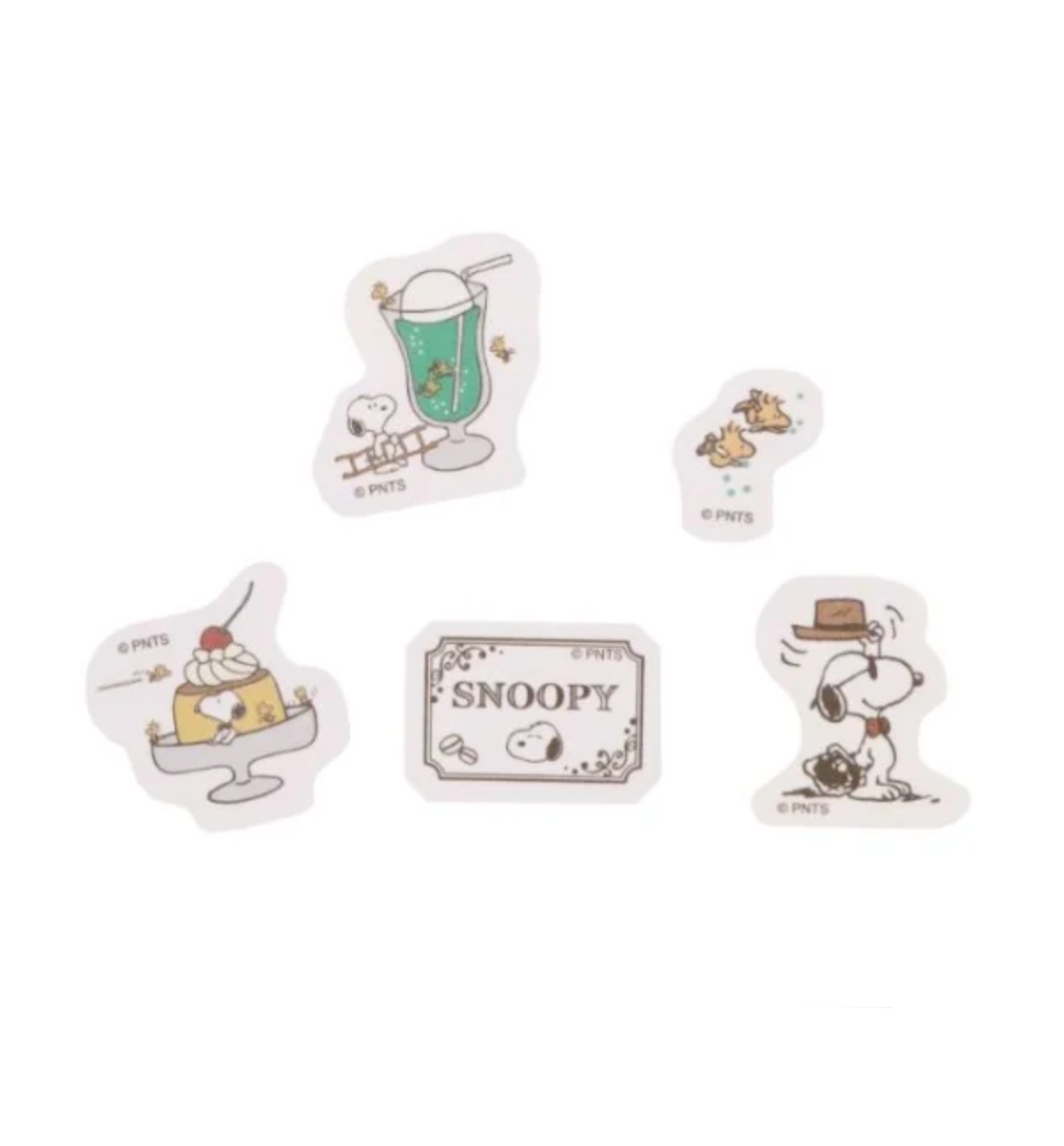 Peanuts Snoopy Cafe Series Sticker [Soda & Cream]