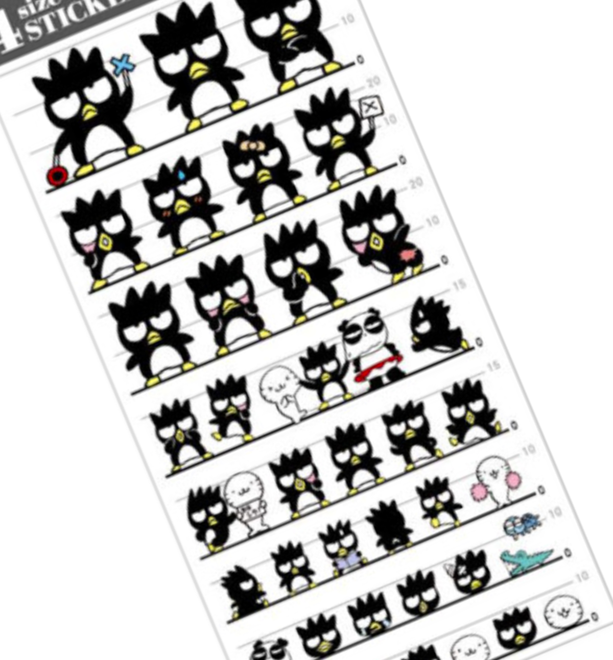 Sanrio 4 Size Sticker [Bad Badtz-Maru]