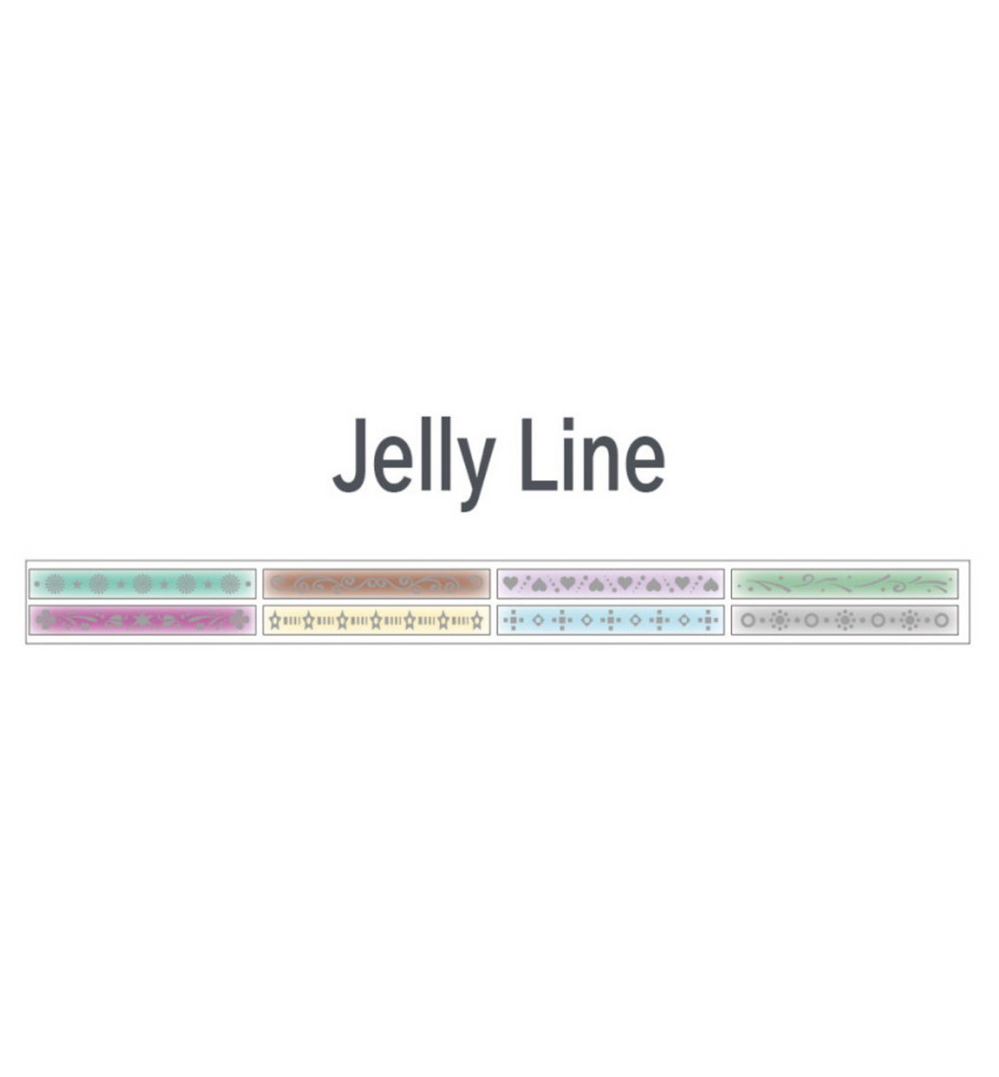 Jelly Line Kiss Cut Washi Tape