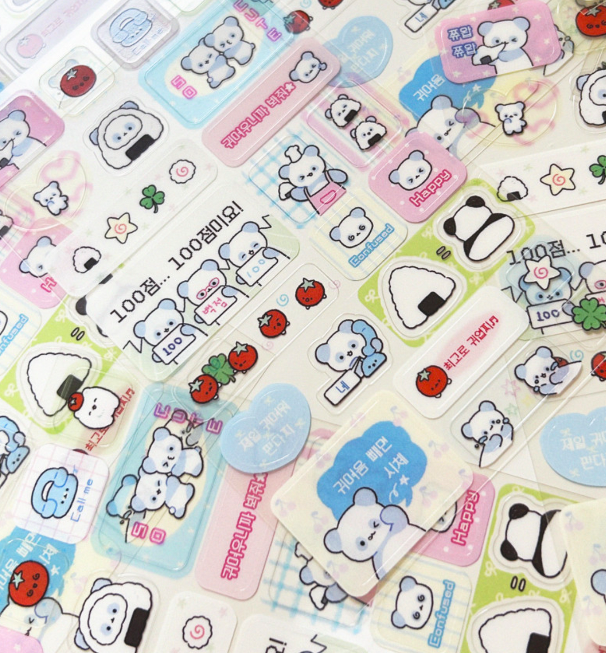 Panja Sticker The Cutest Pandaji Transparent Seal Sticker