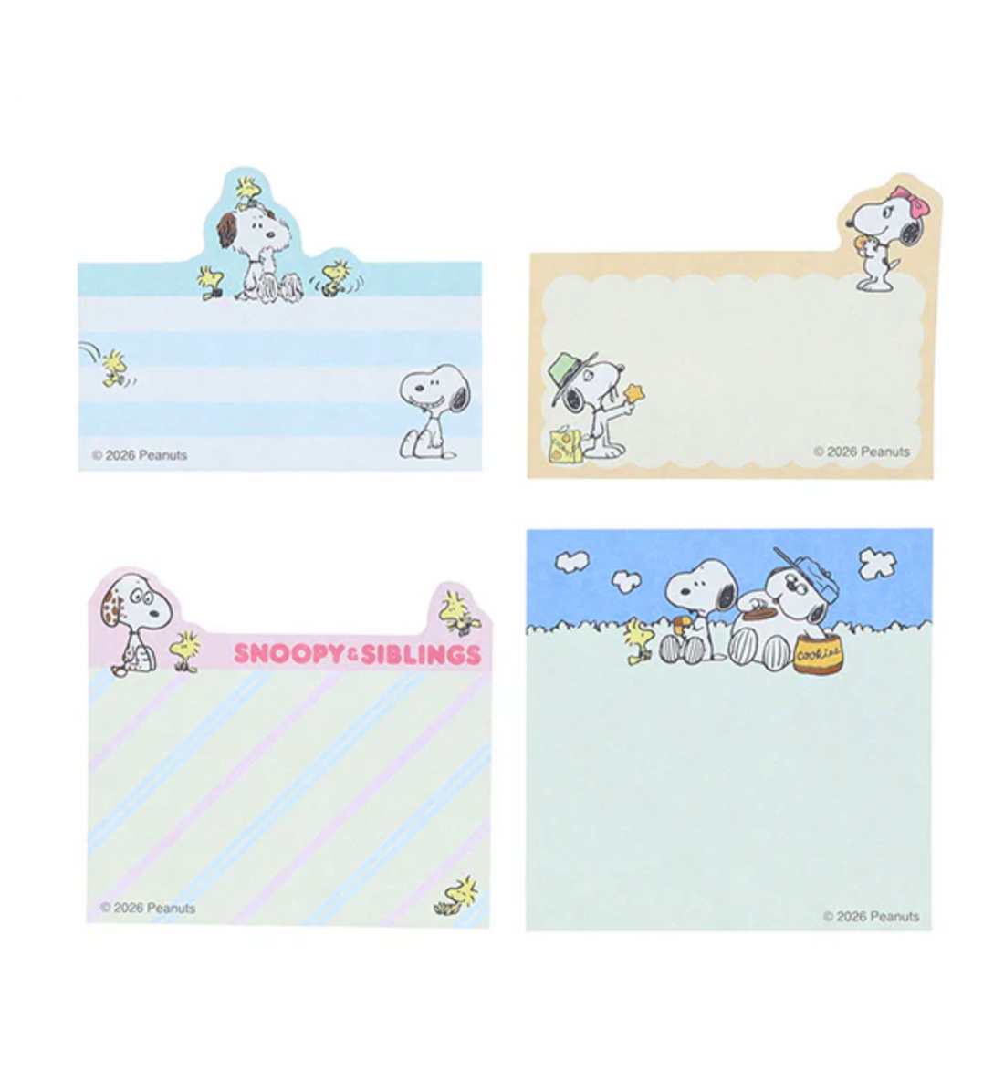 [JAPAN] Peanuts Snoopy Sticky Note [Snoopy & Siblings]