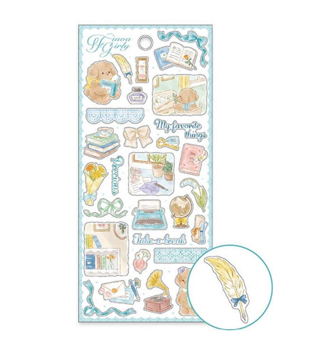 Fuwa Girly Seal Sticker [Study]