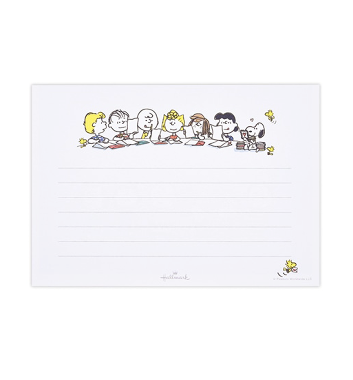 Peanuts Snoopy Be Yourself Letter Set [Blue]