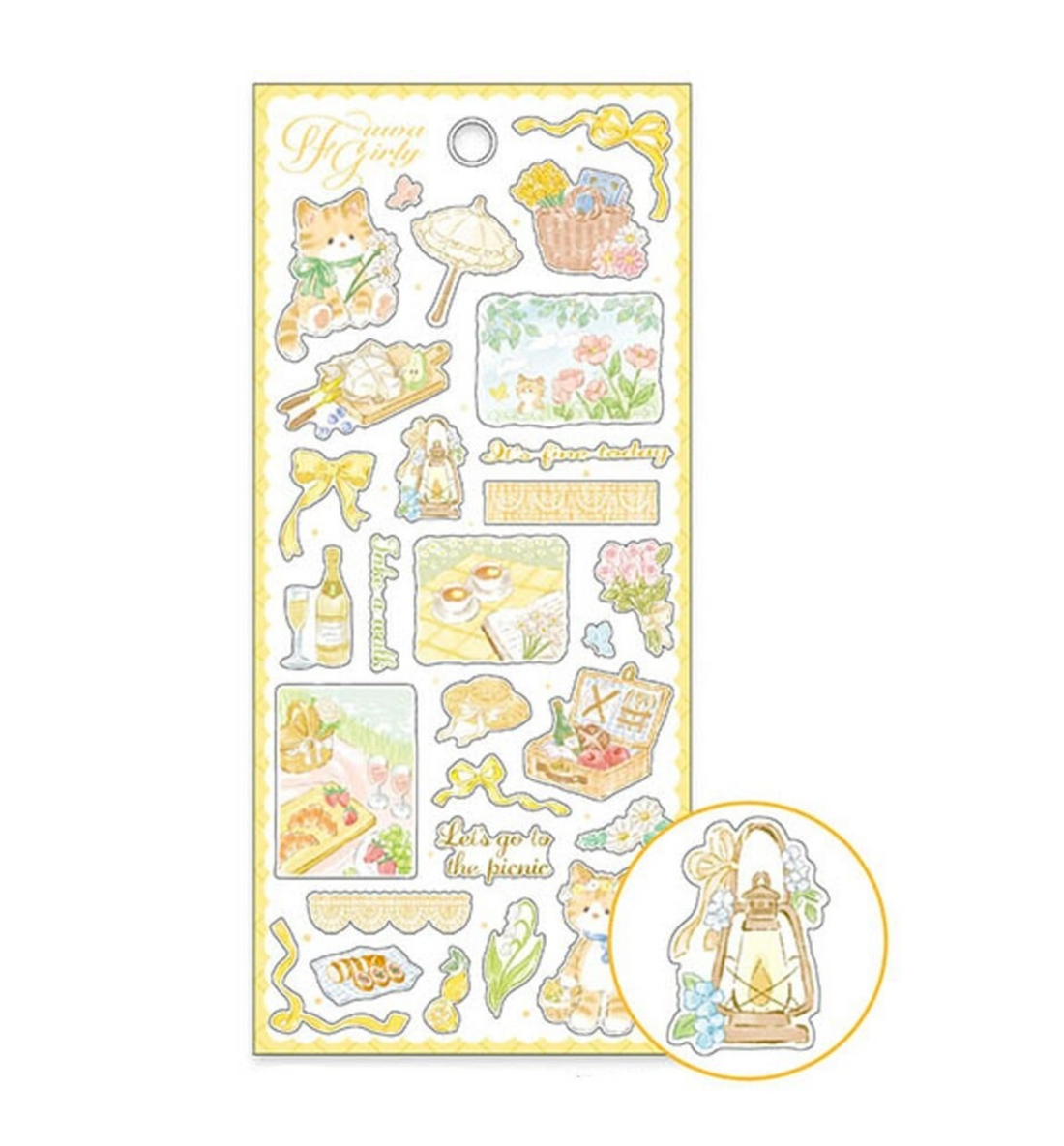 Fuwa Girly Seal Sticker [Picnic]