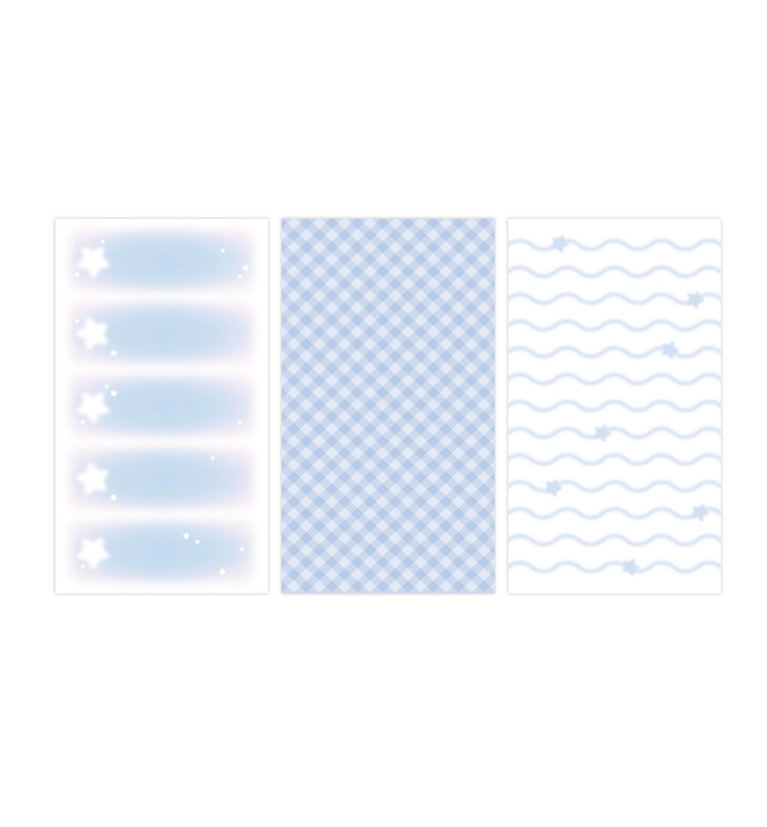 Long Paper Sticker [Lovely Blue]