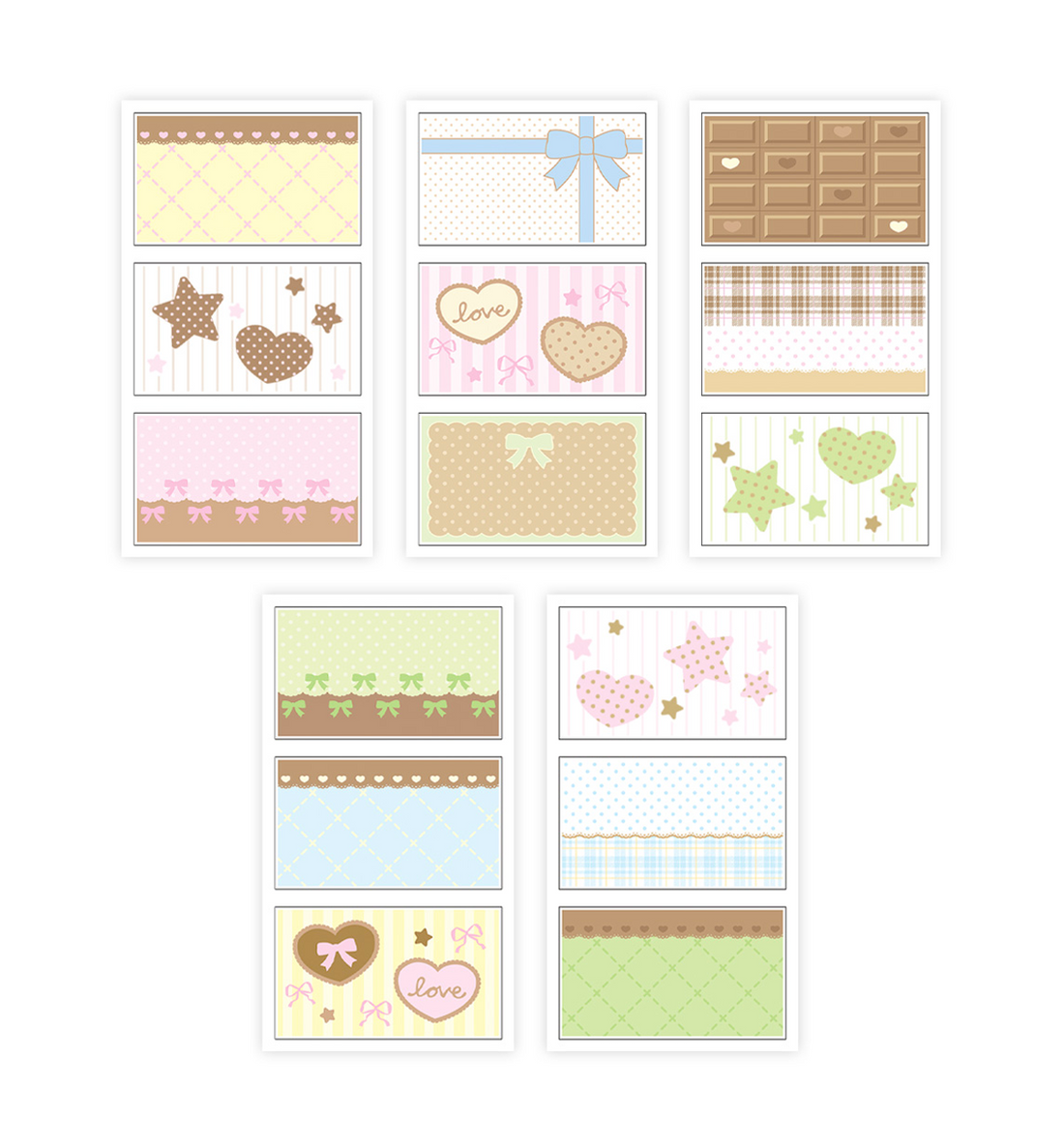 Chocolate Love Sticker Paper Pack