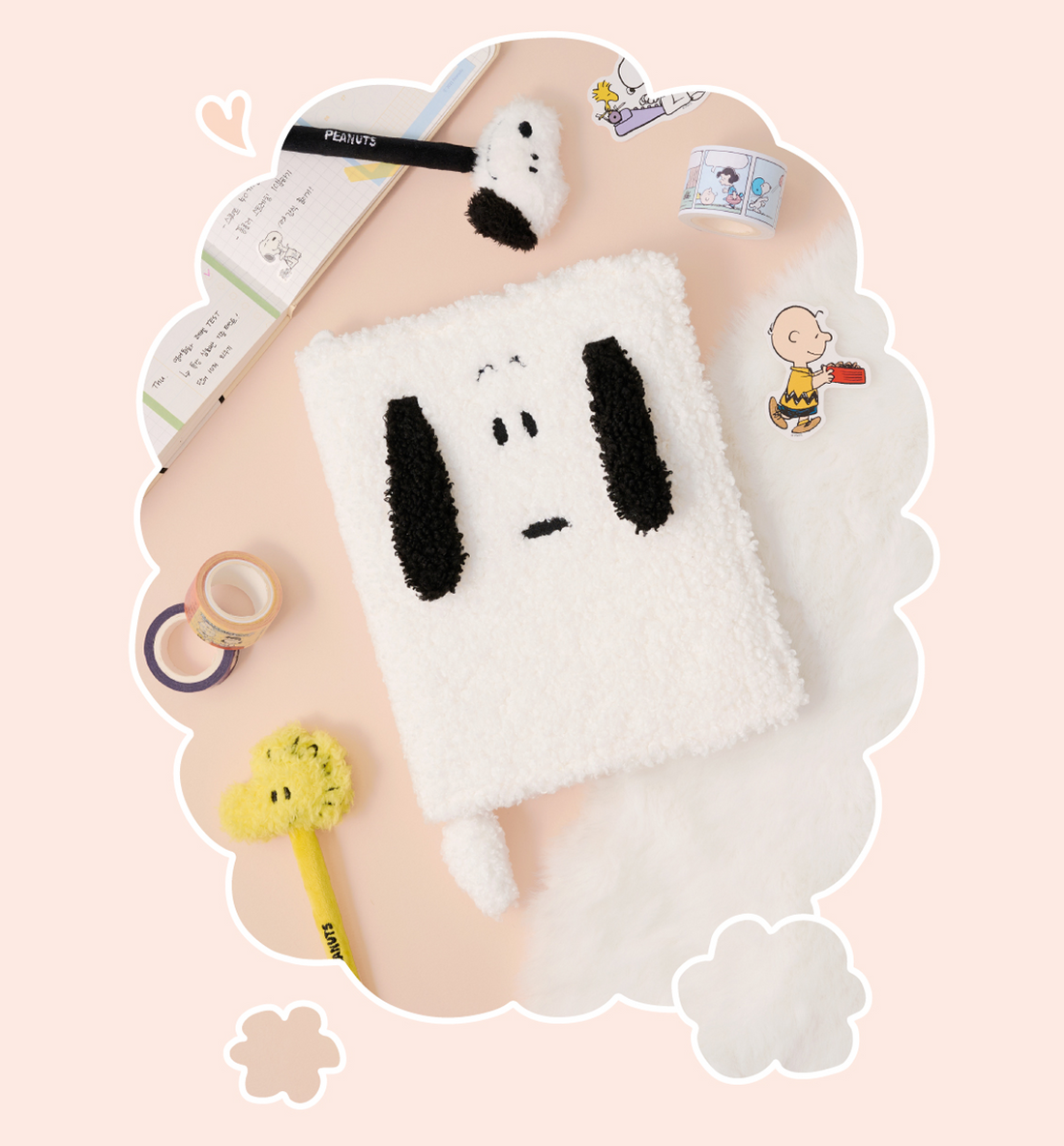 Snoopy Fluffy Monthly Planner