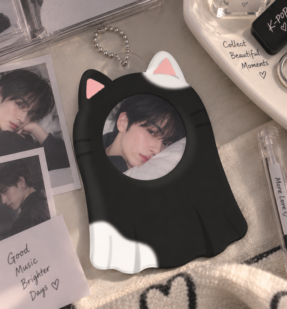 Ghost Black Cat Photocard Holder