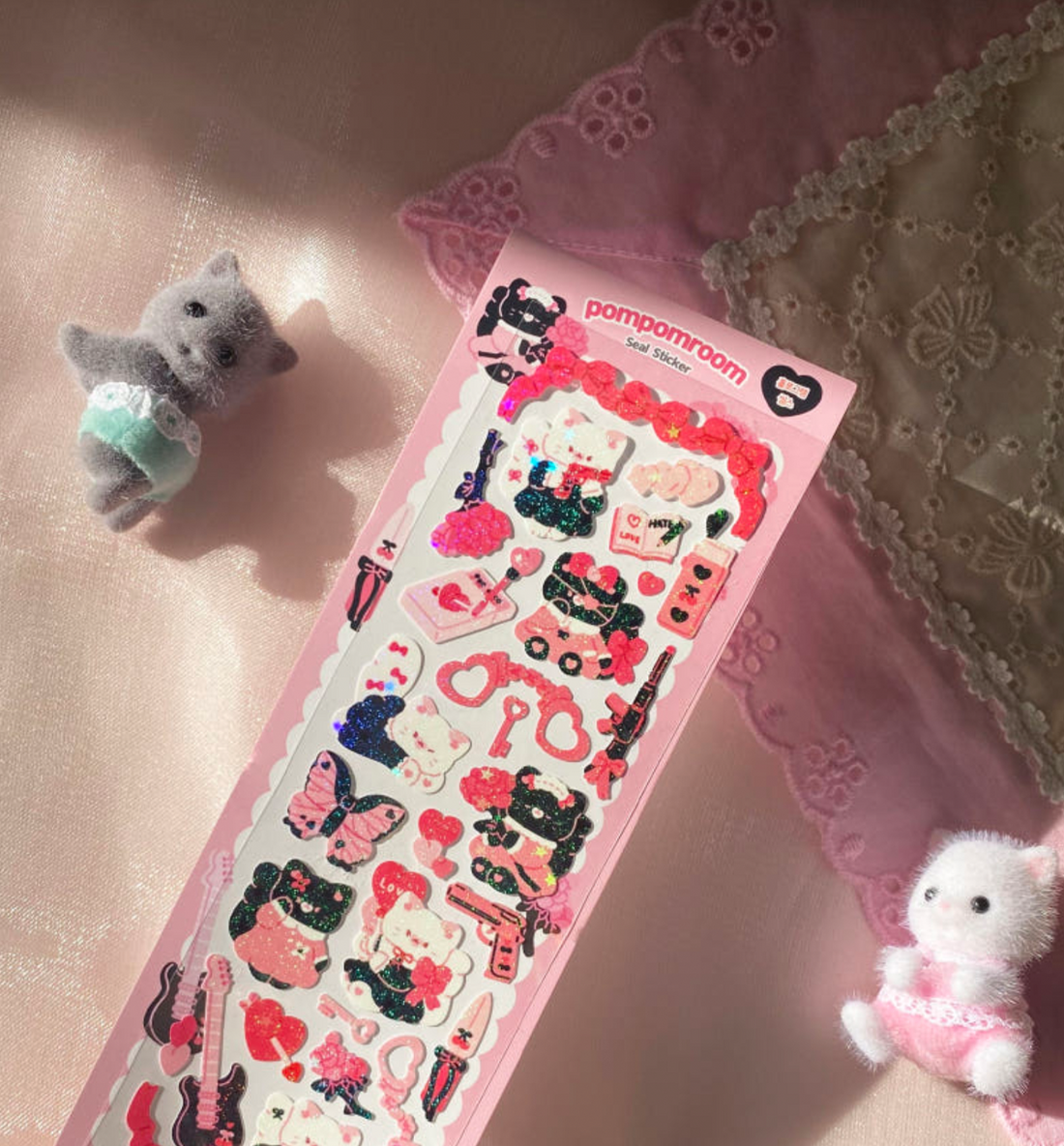 Savage Kitten Hologram Seal Sticker