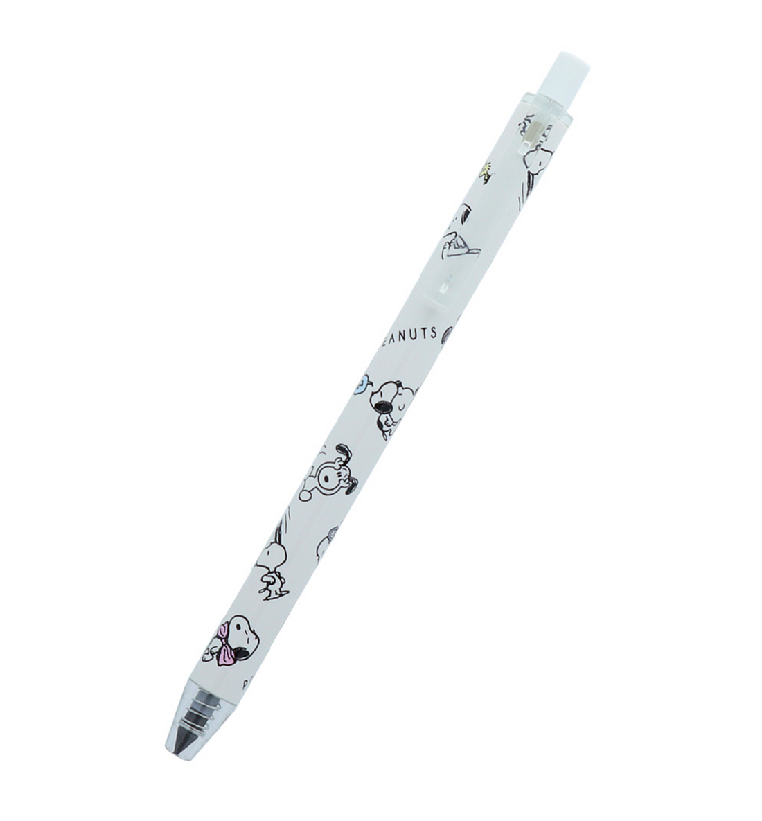 [JAPAN] Peanuts Snoopy Metacil Light Knock Pencil [White]